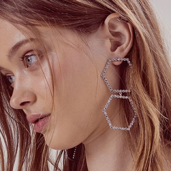 For Love & Lemons Celine Earrings New